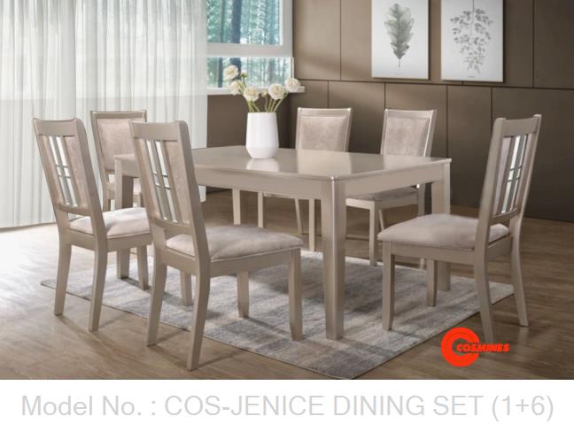 COS-JENICE DINING SET (1+6)